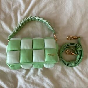 Kate Spade Green Boxxy Colorblocked East West Crossbody Bag